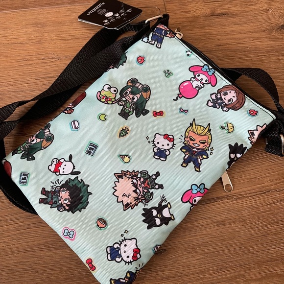 SANRIO (MY HERO ACADEMIA)-NWT Canvas Crossbody Bag - Picture 10 of 14